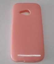 Силиконов гръб ТПУ гланц за HTC ONE Mini 2 M8 розов